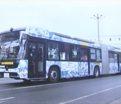 [First in Japan] Connected-Bus Conducts Autonomous Driving Test on Public Roads, Running from Station to University in Higashi-Hiroshima City, Hiroshima